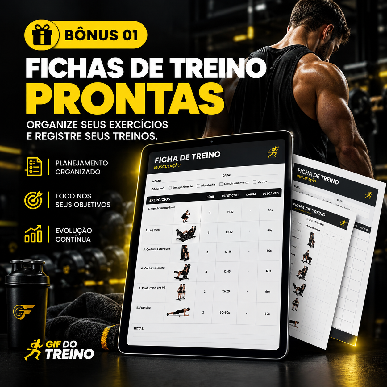 Fichas de Treino Prontas